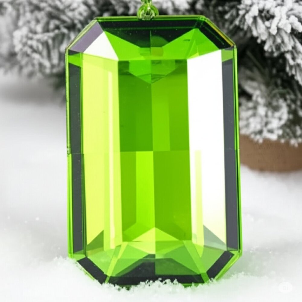 Rectangular 8 Inch Stunning Acrylic Jewel Ornaments, Gem Ornaments